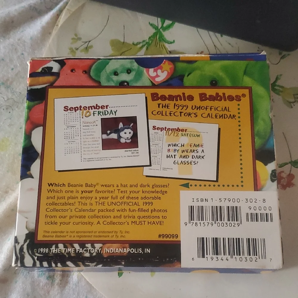 Ty Beanie Babies Collector's Calendar with Box